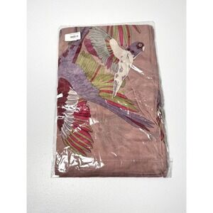 Pink Parrot‎ Chiffon Scarf Sheer Lightweight Statement Fashion Accessory Bird